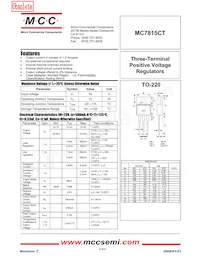 MC7815CT-BP Datasheet Copertura