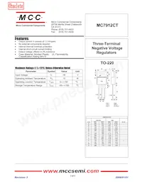 MC7912CT-BP Datasheet Copertura