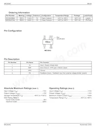 MIC4043BM4 TR Datasheet Page 2