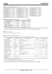 NJM2860F3-33-TE1 Datasheet Pagina 2