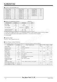 NJM2881F18-TE1 Datasheet Pagina 2