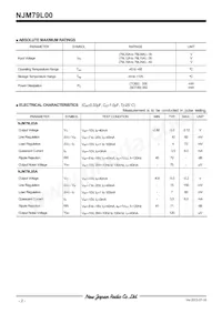 NJM79L15UA Datasheet Page 2