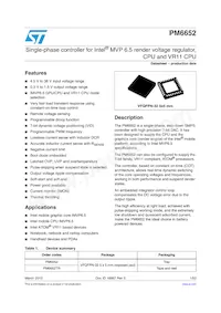 PM6652 Datasheet Cover