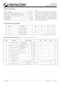 PT8A2511BPEX Datasheet Page 3