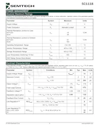 SC1118ST2.85TRT Datasheet Page 2