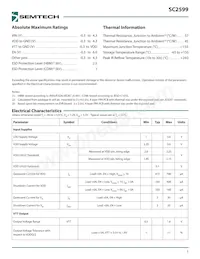 SC2599ULTRC Datasheet Page 3