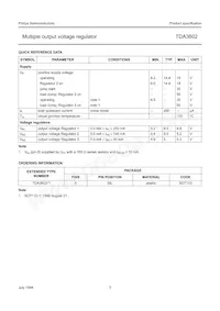 TDA3602/N3 Datasheet Pagina 3