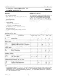 TDA8350Q/N6 Datasheet Page 2