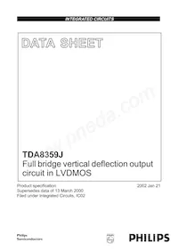 TDA8359J/N2 Datasheet Cover