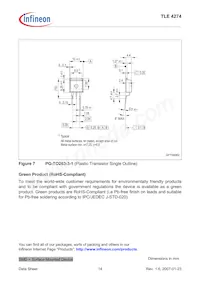 TLE4274DV50T Datasheet Pagina 14