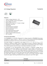 TLE4287GNT Datasheet Page 2
