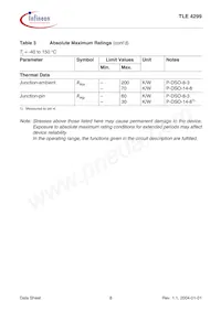 TLE4299GNTMA1 Datasheet Page 8