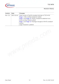 TLE4476DATMA2 Datasheet Pagina 13