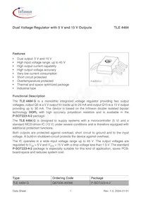 TLE4484G 데이터 시트 표지