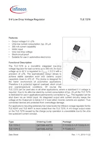 TLE7276D Datasheet Page 2