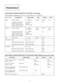 TRAC020LHQ36 Datasheet Page 4