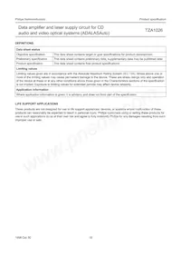 TZA1026T/V2 Datasheet Page 16