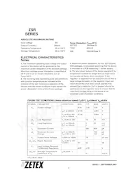 ZSR1200GTA Datasheet Page 2