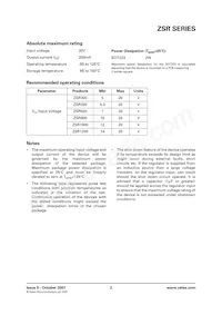 ZSR900GTC Datasheet Page 2