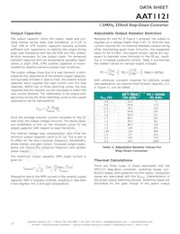 AAT1121IPS-0.6-T1 Datasheet Page 12