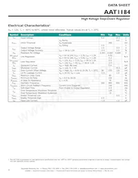 AAT1184ITP-0.6-T1 Datasheet Page 4