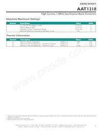 AAT1218IWP-5.0-T1 Datasheet Page 3