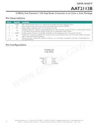 AAT2113BIXS-0.6-T1 Datasheet Pagina 2