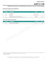 AAT2113BIXS-0.6-T1 Datasheet Pagina 3