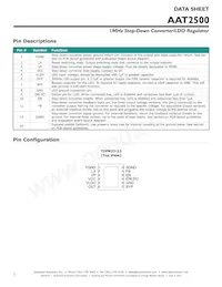 AAT2500IWP-AW-T1數據表 頁面 2