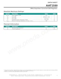 AAT2500IWP-AW-T1 Datasheet Page 3