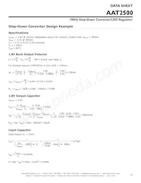 AAT2500IWP-AW-T1 Datasheet Pagina 19