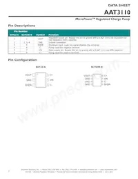 AAT3110IGU-5.0-T1 Datasheet Pagina 2