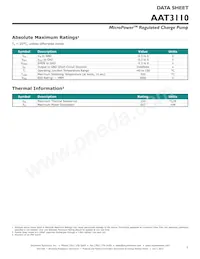 AAT3110IGU-5.0-T1 Datasheet Pagina 3