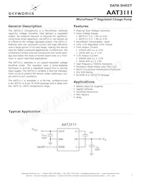 AAT3111IGU-3.3-T1 Datasheet Cover