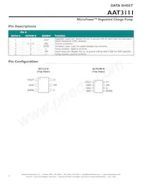 AAT3111IGU-3.3-T1 Datasheet Pagina 2