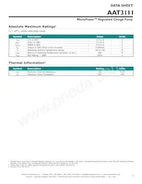 AAT3111IGU-3.3-T1 데이터 시트 페이지 3