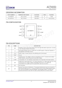ACT4050YH-T Datasheet Page 2