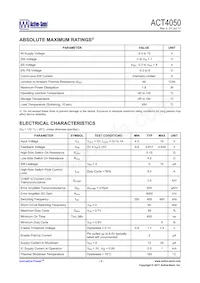 ACT4050YH-T Datasheet Page 3