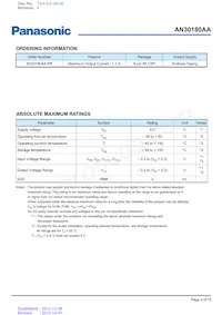 AN30180AAPR Datasheet Page 2