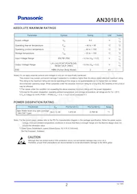 AN30181A-VL Datasheet Page 2