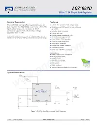 AOZ1092DIL#A Datasheet Cover