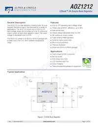 AOZ1212DIL#A Datasheet Cover