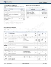 AOZ1236QI-02 Datasheet Page 4