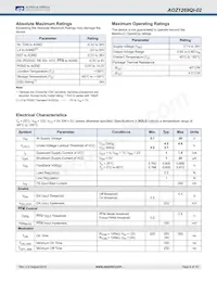 AOZ1269QI-02 Datasheet Page 4
