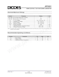 AP5001SG-13 Datasheet Page 3