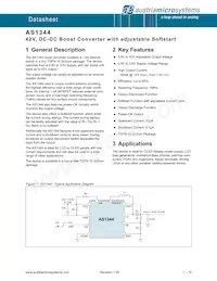 AS1344-BTDT Datasheet Cover