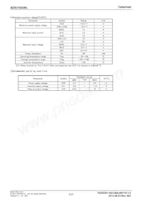 BD8316GWL-E2 Datasheet Pagina 5