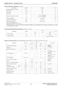 BD9874CP-V5E2 Datasheet Page 3