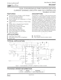 IRU3047CWTR Datasheet Cover