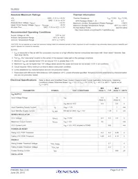 ISL8502IRZ-T Datasheet Page 5